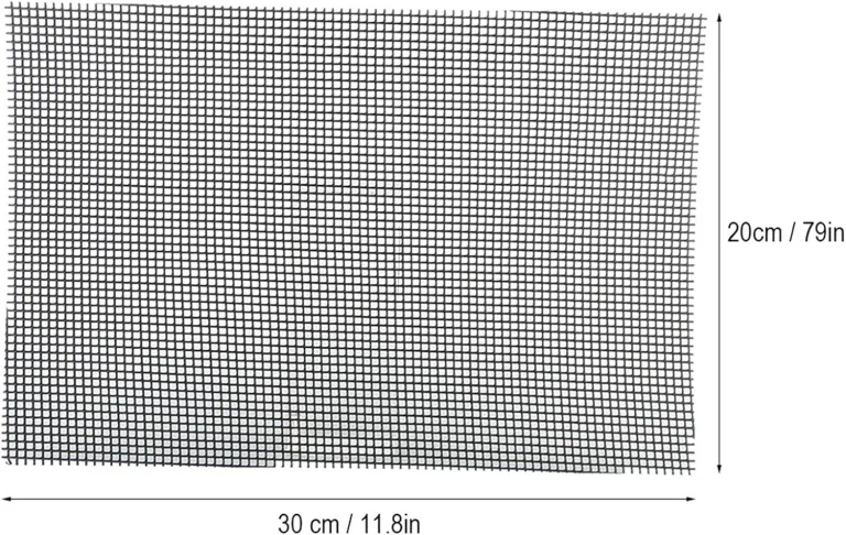 Jenngaoo 5 Stück Blumentopf Mesh Pad, Quadratische Blumenkübel Abdecknetz 30x20cm aus Kunststoff, Drainage Gitter gegen Bodenverlust für Garten, Balkon und Gewächshaus, Schwarz – Bild 3