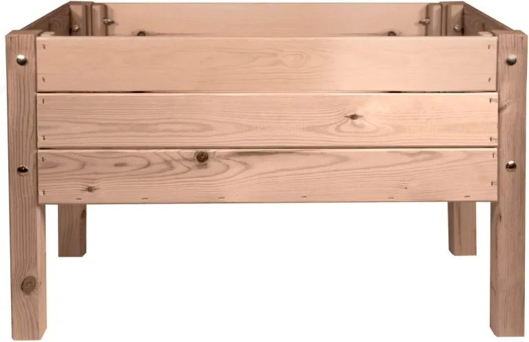 mgc24 Hochbeet Massiv S - Kiefernholz Natur rechteckig für Garten/Terrasse/Balkon - 79 x 40 x 78 cm – Bild 12