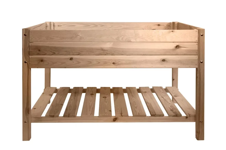 mgc24 Hochbeet Massiv L - Kiefernholz Natur rechteckig für Garten/Terrasse/Balkon - 118 x 40 x 78 cm – Bild 8