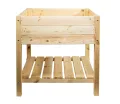 mgc24 Hochbeet Massiv L - Kiefernholz Natur rechteckig für Garten/Terrasse/Balkon - 118 x 40 x 78 cm - Thumbnail 6
