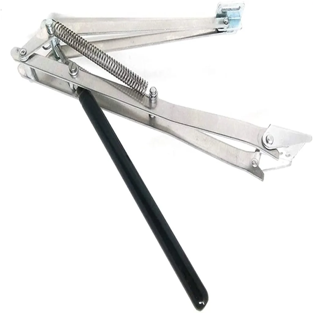 Gewächshaus-Fensteröffner Automatisch. Zubehör für Frühbeete und Gewächshausfenster. Doppelfeder Hubkraft 7kg. Automatischer Fensteröffner für Gewächshäuser. (Silber)