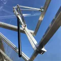 Gewächshaus-Fensteröffner Automatisch. Zubehör für Frühbeete und Gewächshausfenster. Doppelfeder Hubkraft 7kg. Automatischer Fensteröffner für Gewächshäuser. (Silber) - Thumbnail 5