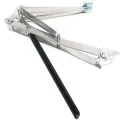 Gewächshaus-Fensteröffner Automatisch. Zubehör für Frühbeete und Gewächshausfenster. Doppelfeder Hubkraft 7kg. Automatischer Fensteröffner für Gewächshäuser. (Silber) - Thumbnail 2