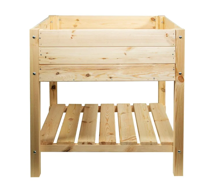 mgc24 Hochbeet Massiv für Kinder, Kiefernholz Natur, 79 x 40 x 50 cm, Rechteckig, Für Garten/Terrasse/Balkon – Bild 6