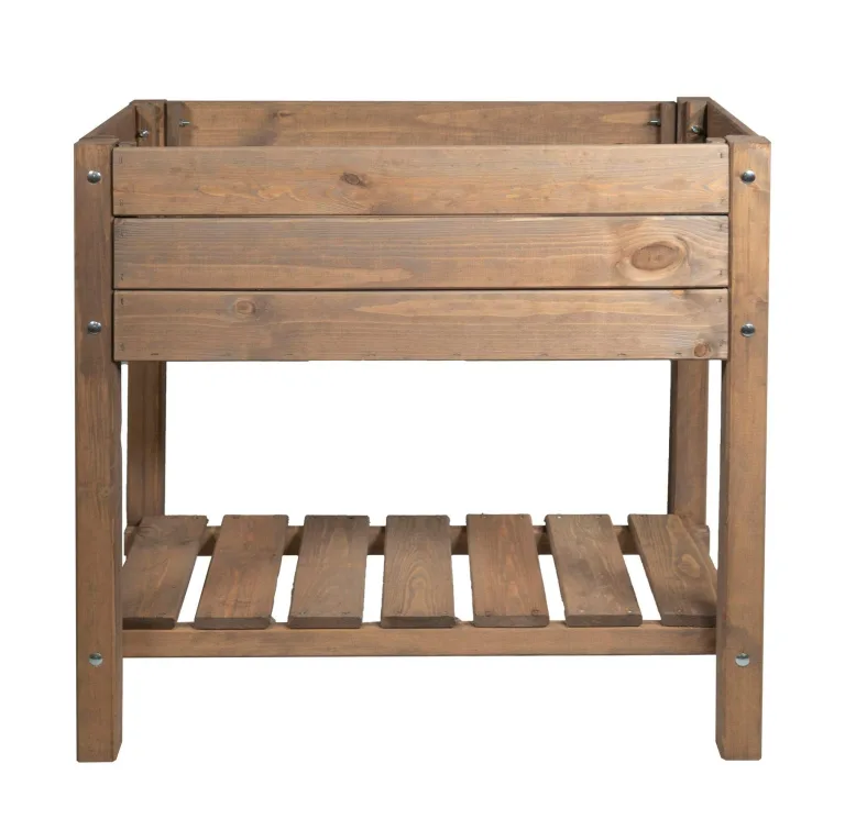 mgc24 Hochbeet Massiv für Kinder, Kiefernholz Natur, 79 x 40 x 50 cm, Rechteckig, Für Garten/Terrasse/Balkon – Bild 9