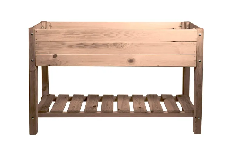 mgc24 Hochbeet Massiv für Kinder, Kiefernholz Natur, 79 x 40 x 50 cm, Rechteckig, Für Garten/Terrasse/Balkon – Bild 10