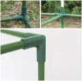 14 Stück Steckverbinder Rohrverbinder 3 Wege 4 Wege Verbindungsstücke, PVC Eckverbinder, für Gewächshäuser Rahmen Regale (Grün Set für 11mm) - Thumbnail 3