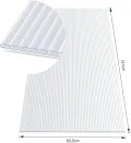 Floordirekt Hohlkammerplatte - Stegplatten Doppelstegplatten aus Polycarbonat - Hohlkammerplatten für Garten, Gewächshaus & Modellbau - 60,5 x 121 cm (Stärke: 4 mm, Transparent) - Thumbnail 2