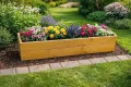 FKL Pflanzkasten aus Holz Pflanzkübel Kübel Kasten Garten Terrasse fertig montiert D27 (Eiche, 90 cm) - Thumbnail 4