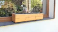FKL Pflanzkasten aus Holz Pflanzkübel Kübel Kasten Garten Terrasse fertig montiert D27 (Eiche, 90 cm) - Thumbnail 3