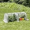 WOLTU Foliengewächshaus, Gewächshaus wasserdicht, Tomatengewächshaus wetterfest, PE Gitterfolie, Mehrzwecktreibhaus Pflanzenhaus für Garten Balkon, 130 x 60 x 50 cm, Weiß – Bild 2
