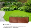 blumfeldt Rust Grow Hochbeet Gartenbeet, verzinktes Stahlblech, Materialstärke: 0,6 mm, einfache Montage, Rost-Finish, 200 x 60 x 100 cm (BxHxT) Rost - Thumbnail 3