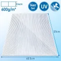 14x Polycarbonat Hohlkammerstegplatten (60.5 x 121cm) 4mm | 10,25 m² Doppelstegplatte für Gewächshaus, Garten Treibhaus Ersatzplatten - Thumbnail 7