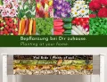 Großes Hochbeet aus Holz für Garten Balkon Terrasse, Pflanzkasten Bausatz XL rechteckig schmal mit Vlies-Folie, Kräuterbeet Pflanzenkasten, 124 x 63 x 75 cm, weiß grau anthrazit - Thumbnail 5