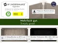Großes Hochbeet aus Holz für Garten Balkon Terrasse, Pflanzkasten Bausatz XL rechteckig schmal mit Vlies-Folie, Kräuterbeet Pflanzenkasten, 124 x 63 x 75 cm, weiß grau anthrazit - Thumbnail 10