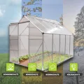 GRINDI - Gewächshaus klein 5,9 m² Viola IIII - Gartenhaus - Carport Aluminium - Dachfenster - Polycarbonat Hohlkammerplatten - Growzelt - Tomatengewächshaus - Anlehngewächshaus Winterfest - Thumbnail 7