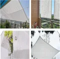 Schattiernetz WeißEs Schattennetz, Anti-Aging Sonnenschutznetz Atmungsaktives Uv-BestäNdiges 75% Pflanzen WäRmeisolations Netz,FüR Fensterbank Garten Balkon-Schattennetz (2mx3m/6.6ftx9.8ft) - Thumbnail 7