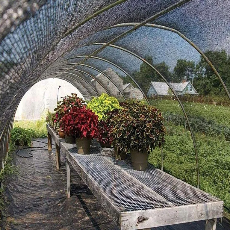 Schattierungsnetz Sonnenschutznetz Uv-Schutzabdeckung 50% Shading Rate,Schattentuch Leicht Und Haltbarkeit,FüR Garten Pflanze GewäChshaus Scheune Schwarz (2mx3m/6.6ftx9.8ft) – Bild 7