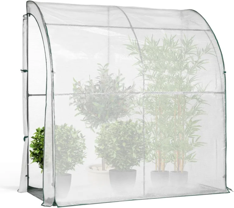 IDMarket - Angebautes Wandgewächshaus 200 x 80 x 160 cm Balkon und Terrasse – Bild 1
