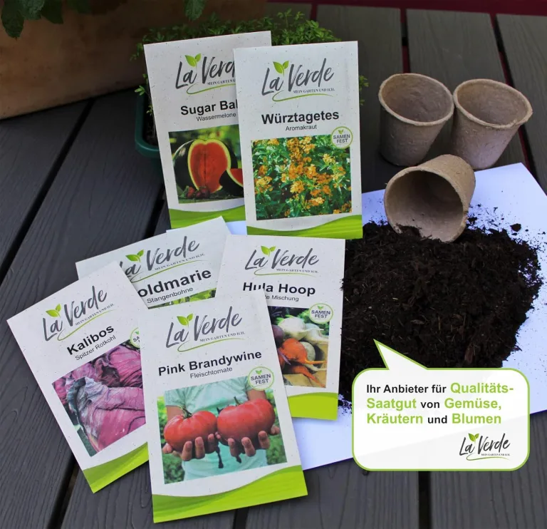 La Verde MEIN GARTEN UND ICH. Black Cherry Tomatensamen für ca. 10 Pflanzen, aromatische Kirschtomate, süß-fruchtige Früchte, Saatgut ohne Gentechnik – Bild 4