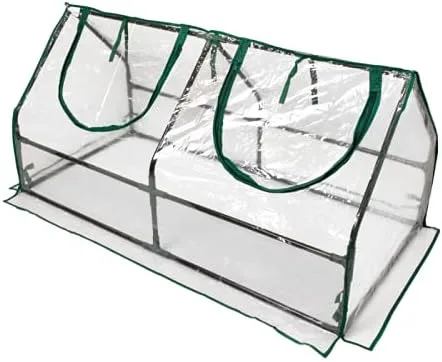 Grindi - Gewächshaus Foliengewächshaus mit PVC Folie und Fernster - Transparent, 120X60X60cm - Gewächshaus Klein Garten Balkon Winterfest Tomatenhaus für Optimales Pflanzenwachstum - Erica III