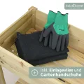 holz4home® Hochbeet inkl. Vlies-, Einlegevlies Naturholz Tanne Braun | 80x37x78 cm I Hochwertiges Tannenholz I Ideal für den kleinen Garten, Terrasse oder Balkon - Thumbnail 6