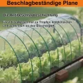 BeGrit 3M x 4M wasserdichte Transparente Plane mit Ösen Wetterfeste Plane Transparente Strapazierfähige Vordächer und Planen enthalten Spanngummi für Gartenmöbel Pflanzen Gewächshaus Pet Hutch Dach - Thumbnail 2