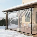 BeGrit 3M x 4M wasserdichte Transparente Plane mit Ösen Wetterfeste Plane Transparente Strapazierfähige Vordächer und Planen enthalten Spanngummi für Gartenmöbel Pflanzen Gewächshaus Pet Hutch Dach - Thumbnail 1