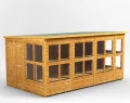 Powersheds Pultdach Holz-Gewächshaus mit Sicherheitsfunktionen, PVC-Fensterbänke, Tür & Fenster anpassbar, aus 12 mm extra dickem Qualitätsholz & gehärtetem Glas - Thumbnail 7