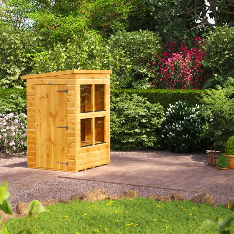 Power Schuppen aus Holz, 16 x 8 cm, Gartenhaus 16 x 8 cm – Bild 4