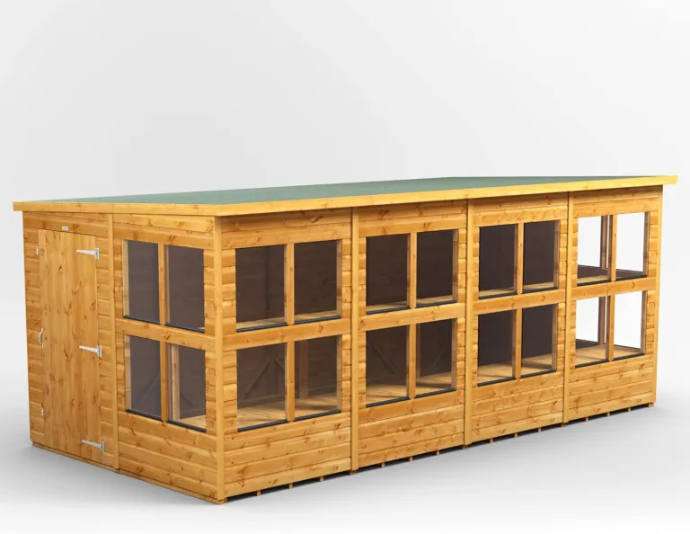 Power Schuppen aus Holz, 16 x 8 cm, Gartenhaus 16 x 8 cm – Bild 1