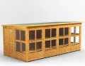 Power Schuppen aus Holz, 16 x 8 cm, Gartenhaus 16 x 8 cm - Thumbnail 1