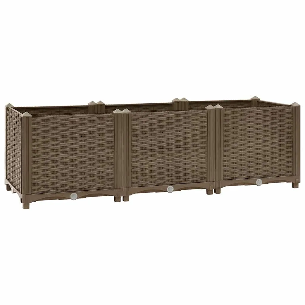 vidaXL Hochbeet 120 x 40 x 38 cm Polypropylen - Bild 1