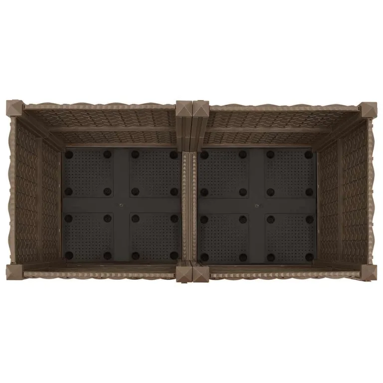 vidaXL Hochbeet Pflanzkasten Pflanzbeet Gemüsebeet Blumenbeet Blumenkasten Frühbeet Gartenbeet Blumenkübel Pflanzkübel 80x40x38cm Polypropylen – Bild 7