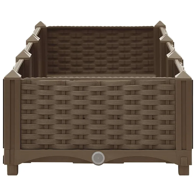 vidaXL Hochbeet Pflanzkasten Pflanzbeet Gemüsebeet Blumenbeet Blumenkasten Frühbeet Gartenbeet Blumenkübel Pflanzkübel 120x40x23cm Polypropylen – Bild 7