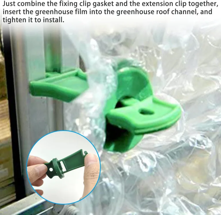 300 Gewächshaus GrüNe Befestigungsclips, 100 GewäChshaus Kunststoff Twist Clips, 100 Unterlegscheiben, 50 T VerläNgerungs Eckclips, 50 L VerläNgerungs Eckclips, Pflanzenhalter AufhäNgevorrichtungen – Bild 6
