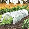 Mini Gewächshaus Tunnel Gewächshäuser für den Außenbereich, Gewächshaus Reifen, kleines Gewächshaus Kits zum Bauen, Gartenreifen, Hochbeete (Reifen + Abdeckung + Klammern + Clips) - Thumbnail 2