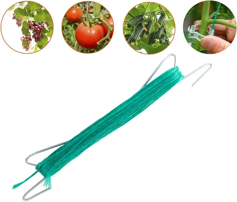 10 Stück Garten Tomatenhaken, Tomatenpflanzenhalter, Garten Tomatenhaken Gemüse Clips, Geeignet zum Fixieren von Pflanzen, Kletterhilfe(Grün) – Bild 6