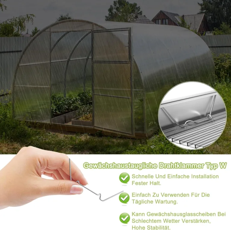 YUENFONG 14x Polycarbonat Hohlkammerstegplatten 4mm witterungsbeständig & lichtdurchlässig, Stegplatten Stoßsicheren und UV-beständigen für Gewächshaus Gartenbau Carports- 60,5 x 121 cm – Bild 5