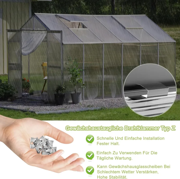 YUENFONG 14x Polycarbonat Hohlkammerstegplatten 4mm witterungsbeständig & lichtdurchlässig, Stegplatten Stoßsicheren und UV-beständigen für Gewächshaus Gartenbau Carports- 60,5 x 121 cm – Bild 6