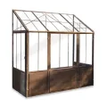 Loberon Gewächshaus Essone, mit Großem Fenster & Seitentüren, Wetterfest & Frostresistent, Authentisches Antik-Design, Gartenzubehör, Outdoor, Eisen, Acrylglas, antikbraun - Thumbnail 10