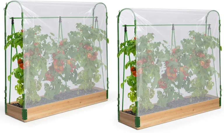 IDMarket - Duo Modulares Tomatengewächshaus Spezielles Wachstum Komplettset Plane + Stütze – Bild 3