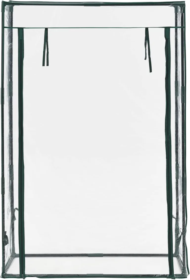 [en.casa] Tomatengewächshaus Terzigno Foliengewächshaus Garten 100 x 50 x 150 cm Tomatenhaus Balkon stabil und Winterfest PVC-Folie Transparent – Bild 5