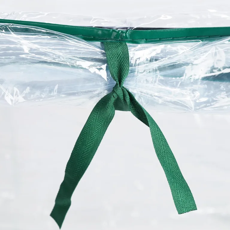 Relaxdays Foliengewächshaus, PVC-Folie, aufrollbare Tür, HxBxT: 92 x 124 x 42 cm, Frühbeet mit Stecksystem, transparent – Bild 8