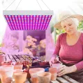 NAIZY 45W Pflanzenlampe 225LEDs Pflanzenleuchte LED Pflanzenlicht Rot&Blau vollspektrum Wachstumslampe 1.5m Kabellänge Innengarten Wachsen-Hängeleuchte, 310 * 310 * 35mm - Thumbnail 14