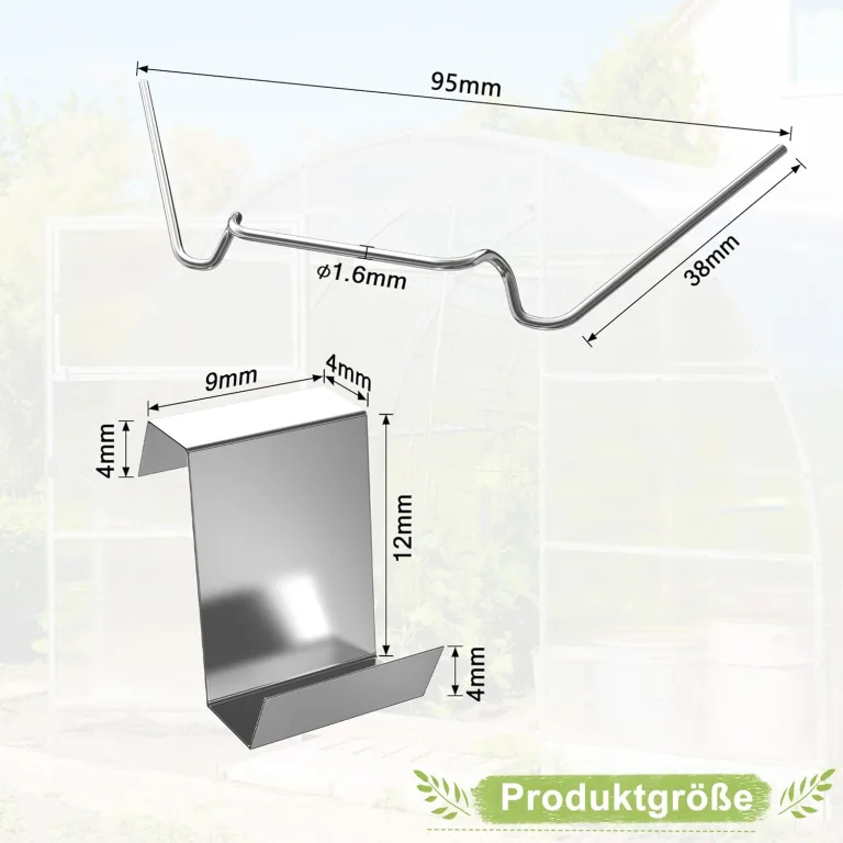 14er Polycarbonat Doppelstegplatte Hohlkammerstegplatten 605x1210x4mm Gesamtfläche 10,25 m² Stegplatte Gewächshausplatte inkl.50 Klammern & 50 Z-Clips – Bild 3