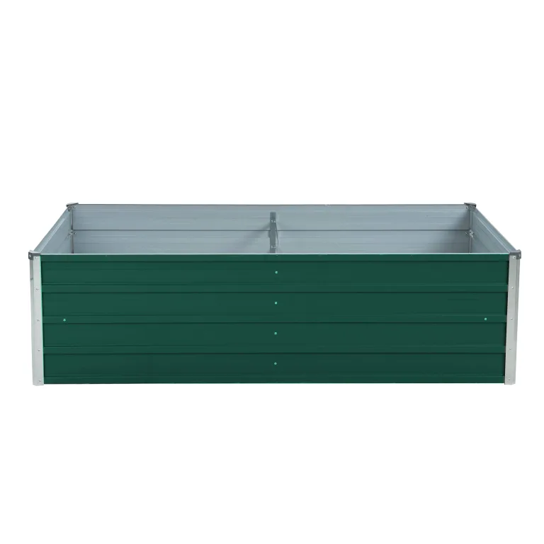 ESTEXO Hochbeet Metall Pflanzbeet Gemüsebeet Stahl Beet Pflanzkasten Blumenbeet Garten Verzinkt Gartenbeet RAL6005 (Moosgrün) 160x80x45 cm – Bild 5