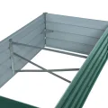 ESTEXO Hochbeet Metall Pflanzbeet Gemüsebeet Stahl Beet Pflanzkasten Blumenbeet Garten Verzinkt Gartenbeet RAL6005 (Moosgrün) 160x80x45 cm - Thumbnail 4