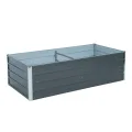 ESTEXO Hochbeet Metall Pflanzbeet Gemüsebeet Stahl Beet Pflanzkasten Blumenbeet Garten Verzinkt Gartenbeet RAL7016 (Anthrazitgrau) 160x80x45 cm - Thumbnail 1