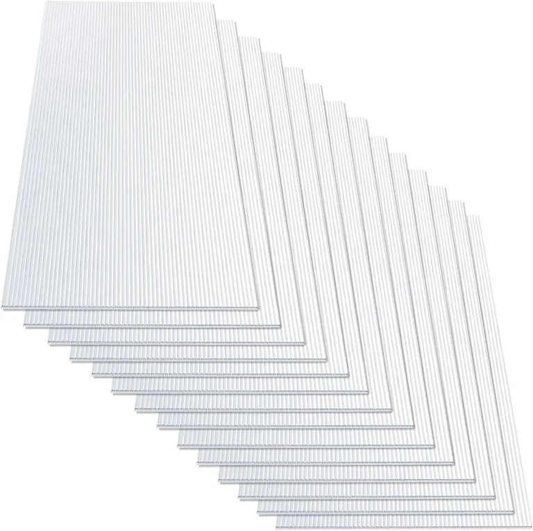 KARAT 10,25 m², Transparent 4 mm, Gewächshaus Stegplatten mit hoher Formbarkeit - 14 Stück - 60,5 x 121 cm - Hohlkammerplatten Doppelstegplatten aus Polycarbonat – Bild 8